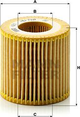 Mann-Filter HU 710 x - Ölfilter (Nachtexpress)