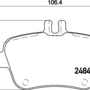 Brembo P 50 091 - Bremsbelagsatz, Scheibenbremse (Nachtexpress)