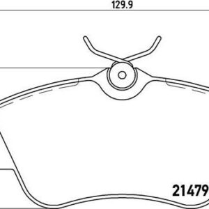 Brembo P 85 029 - Bremsbelagsatz, Scheibenbremse (Nachtexpress)