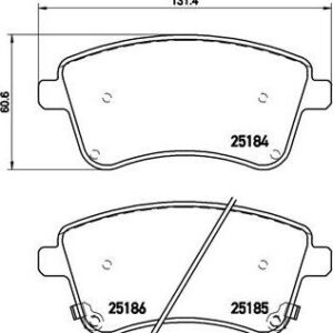 Brembo P 30 064 - Bremsbelagsatz, Scheibenbremse (Nachtexpress)