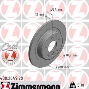 Zimmermann 430.2649.20 - Bremsscheibe (Nachtexpress)