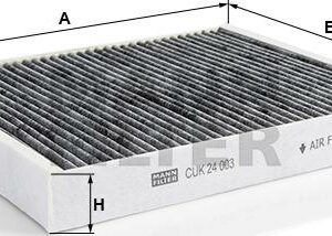 Mann-Filter CUK 24 003 - Filter, Innenraumluft (Nachtexpress)