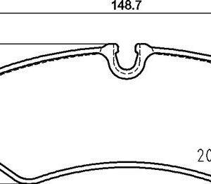 Brembo P 50 155 - Bremsbelagsatz, Scheibenbremse (Nachtexpress)