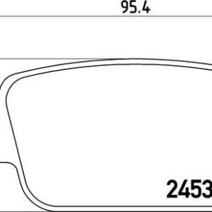 Brembo P 24 075 - Bremsbelagsatz, Scheibenbremse (Nachtexpress)
