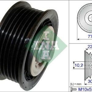INA 532 0700 10 - Umlenk / Führungsrolle, Keilrippenriemen (Nachtexpress)