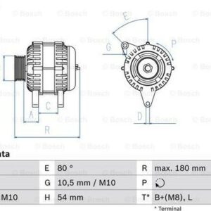 BOSCH 0 986 046 240 - Generator (Nachtexpress)