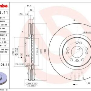 Brembo 09.R104.11 - Bremsscheibe (Nachtexpress)