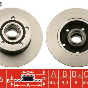 TRW DF2771 - Bremsscheibe (Nachtexpress)