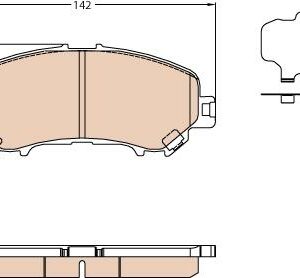 TRW GDB3631 - Bremsbelagsatz, Scheibenbremse (Nachtexpress)