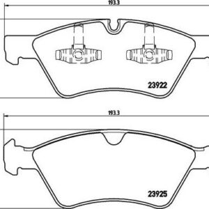 Brembo P 50 063 - Bremsbelagsatz, Scheibenbremse (Nachtexpress)