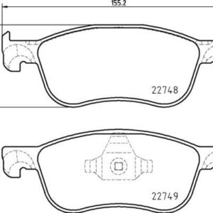 Brembo P 24 210 - Bremsbelagsatz, Scheibenbremse (Nachtexpress)