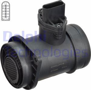 Delphi AF10260-12B1 - Luftmassenmesser (Nachtexpress)