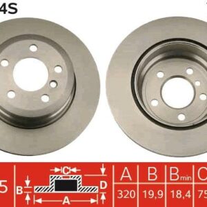 TRW DF4854S - Bremsscheibe (Nachtexpress)