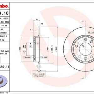Brembo 08.C659.11 - Bremsscheibe (Nachtexpress)