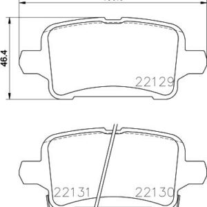 Brembo P 59 090 - Bremsbelagsatz, Scheibenbremse (Nachtexpress)