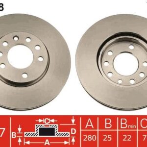 TRW DF4048 - Bremsscheibe (Nachtexpress)
