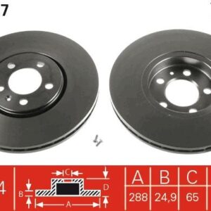 TRW DF4027 - Bremsscheibe (Nachtexpress)