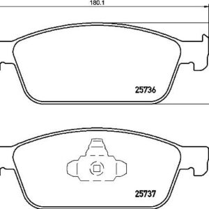 Brembo P 24 157 - Bremsbelagsatz, Scheibenbremse (Nachtexpress)