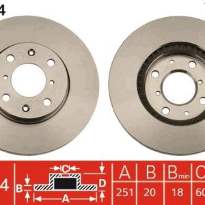 TRW DF4824 - Bremsscheibe (Nachtexpress)