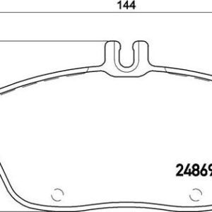 Brembo P 50 093 - Bremsbelagsatz, Scheibenbremse (Nachtexpress)