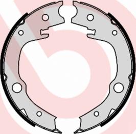 Brembo S 83 551 - Bremsbackensatz, Feststellbremse (Nachtexpress)