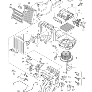 VAG 5Q0898400 - 1 set attachment parts for heat exchanger (Nachtexpress)