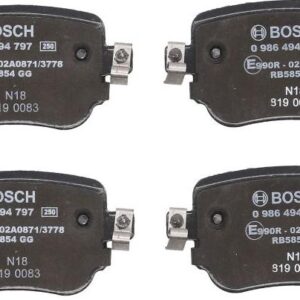 BOSCH 0 986 494 797 - Bremsbelagsatz, Scheibenbremse (Nachtexpress)