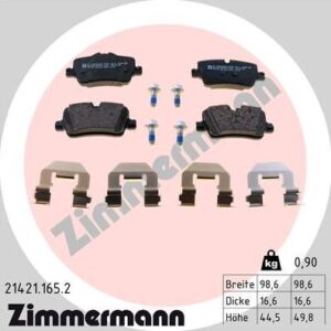 Zimmermann 21421.165.2 - Bremsbelagsatz, Scheibenbremse (Nachtexpress)