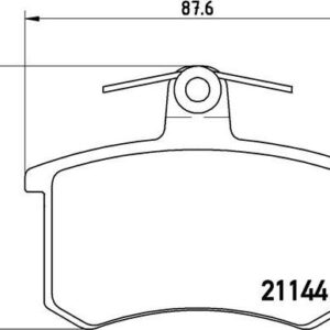 Brembo P 85 013 - Bremsbelagsatz, Scheibenbremse (Nachtexpress)