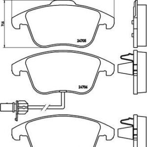 Brembo P 85 113 - Bremsbelagsatz, Scheibenbremse (Nachtexpress)