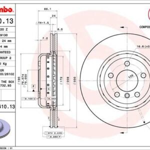 Brembo 09.C410.13 - Bremsscheibe (Nachtexpress)