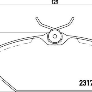Brembo P 68 027 - Bremsbelagsatz, Scheibenbremse (Nachtexpress)