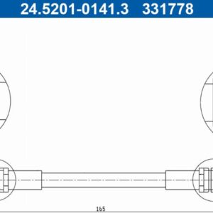 ATE 24.5201-0141.3 - Bremsschlauch (48h-Zulieferer)