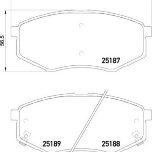 Brembo P 30 055 - Bremsbelagsatz, Scheibenbremse (Nacht)