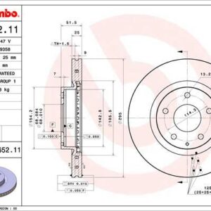 Brembo 09.C652.11 - Bremsscheibe (Nacht)