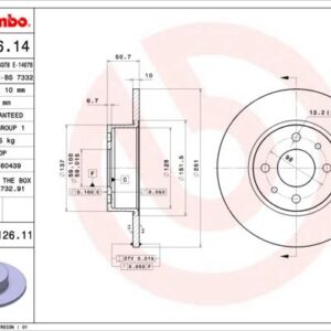 Brembo 08.3126.11 - Bremsscheibe (Nacht)