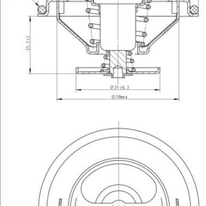 NRF 725096 - Thermostat, Kühlmittel (Nacht)