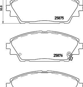 Brembo P 49 050 - Bremsbelagsatz, Scheibenbremse (Nacht)