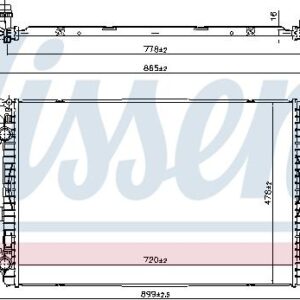 NISSENS 606463 - Kühler, Motorkühlung (Nacht)
