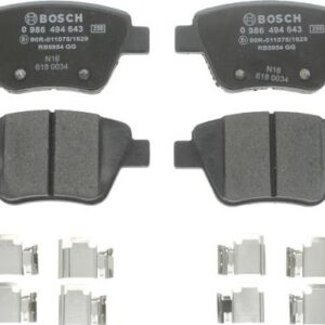 BOSCH 0 986 494 643 - Bremsbelagsatz, Scheibenbremse (Nacht)