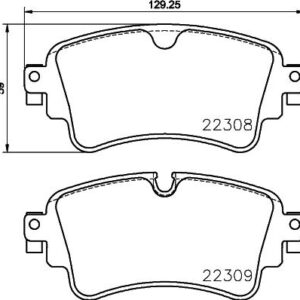 Brembo P 85 154 - Bremsbelagsatz, Scheibenbremse (Nacht)