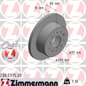 Zimmermann 230.2375.20 - Bremsscheibe (Nacht)