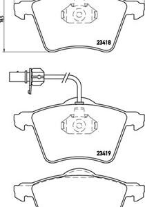 Brembo P 85 062 - Bremsbelagsatz, Scheibenbremse (Nacht)