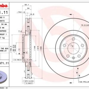 Brembo 09.B971.11 - Bremsscheibe (Nacht)