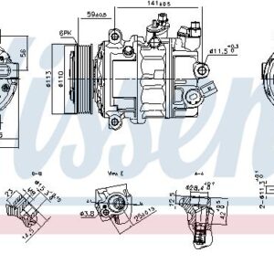 NISSENS 890893 - Kompressor, Klimaanlage (Nacht)