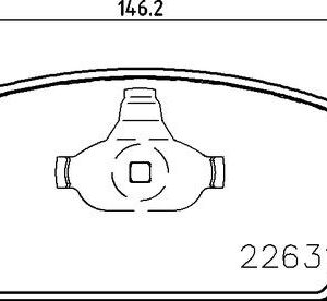 Brembo P 85 167 - Bremsbelagsatz, Scheibenbremse (Nacht)