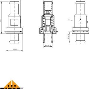 NRF 725166 - Thermostat, Kühlmittel (Nacht)