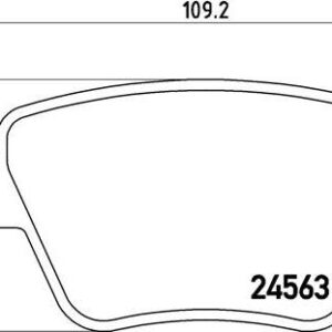 Brembo P 85 114 - Bremsbelagsatz, Scheibenbremse (Nacht)